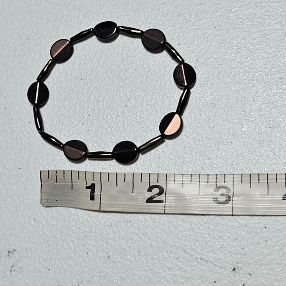 Hematite Stretch Bracelet Geometric Beads Positive Energy Fashion Jewelry Women - Picture 3 of 3